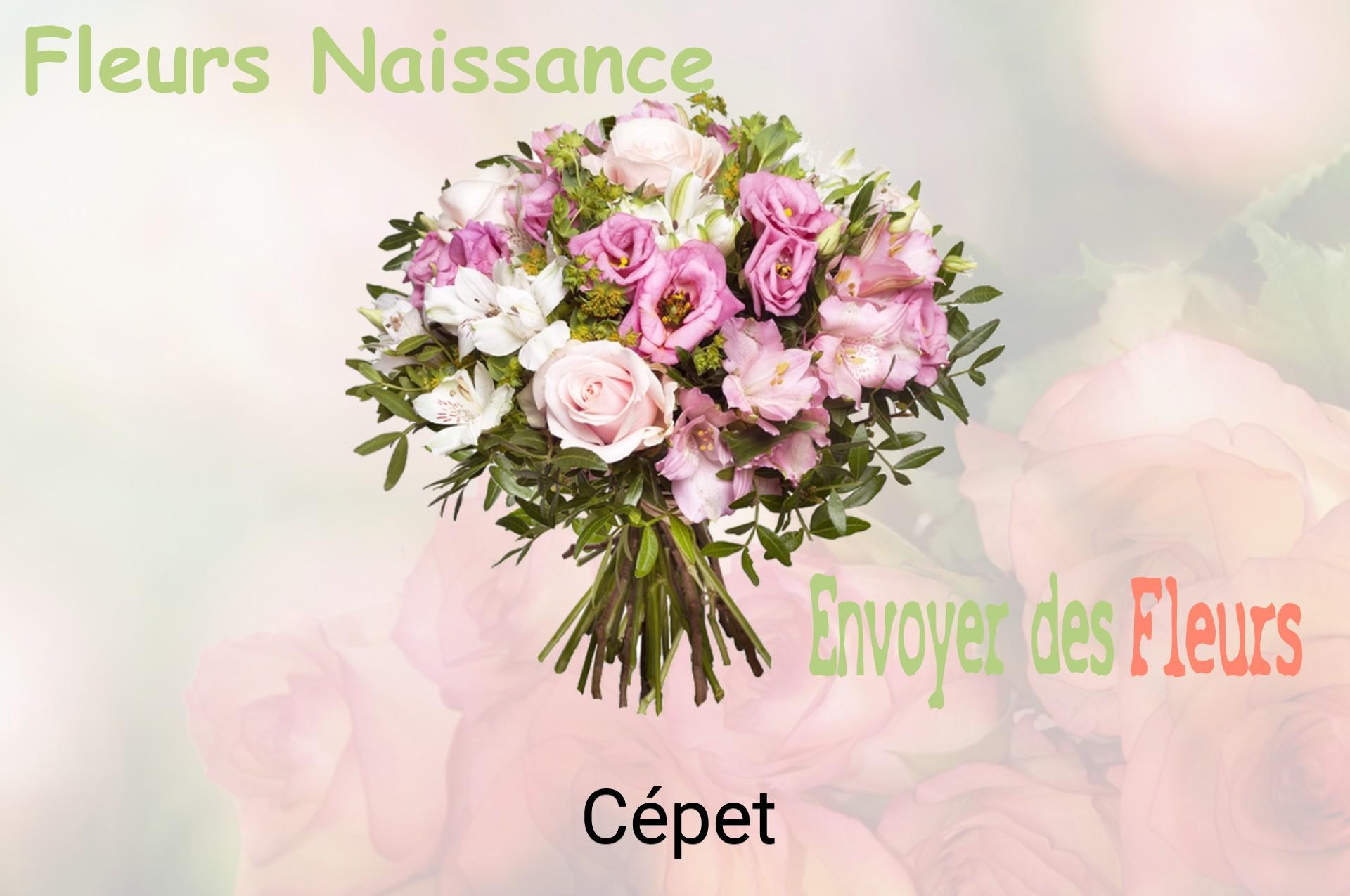 Bouquet de fleurs de naissance livré à Cépet